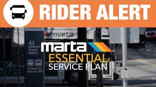 Rider Alert: MARTA's Essential Service Plan begins Monday, April 20, 2020