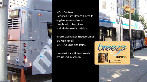 MARTA Reduced Fare Breeze Cards